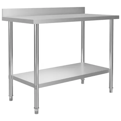 Gossi masa de lucru bucatarie bordura antistropire 120x60x93 cm otel
