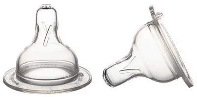 Set 2 tetine anticolici din silicon Canpol- Easy Start - 3+ luni, 2 buc