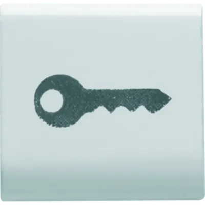 Placa pentru buton - 22X22mm - KEY - WHITE - CHORUS
