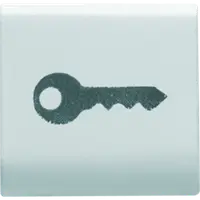 Placa pentru buton - 22X22mm - KEY - WHITE - CHORUS