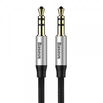 Cablu Audio 3.5mm - 3.5mm Baseus Yiven M30, 1.5m, Negru CAM30-CS1