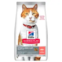 HILL'S Science Plan Sterilised, Somon, hrană uscată pisici sterilizate, 300g