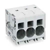 PCB terminal block; 16 mm²; Pin spacing 10 mm; 2-pole; Push-in CAGE CLAMP®; 16,00 mm²; gray