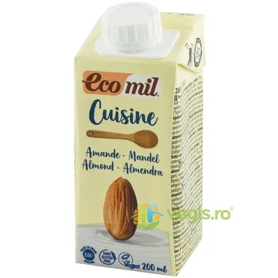 Crema de Migdale pentru Gatit fara Gluten Ecologica/Bio 200ml