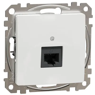 Priza RJ45 Cat6A UTP Schneider Sedna Design SDD111466, alb
