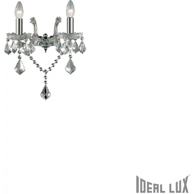 aplica Florian, 2 becuri, dulie E14, L:330 mm, H:320 mm, Crom