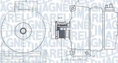 Alternator (14V, 90A) potrivit MERCEDES A (W168), VANEO (414) 1.7D 1.9 07.98-07.05