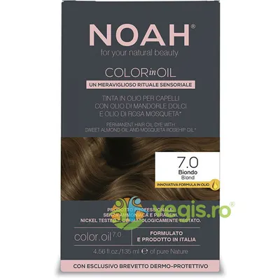 Vopsea de Par Permanenta pe Baza de Ulei 7.0 Blond (Blonde) fara Amoniac 135ml