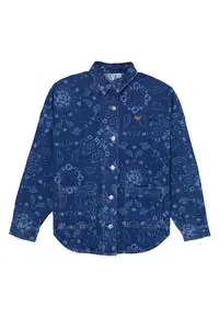 Camasa denim femei - albastru - bumbac