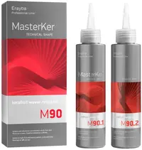 Erayba MasterKer Sistem de ondulare cu keratină si acizi din fructe M90, 2 x 150 ml