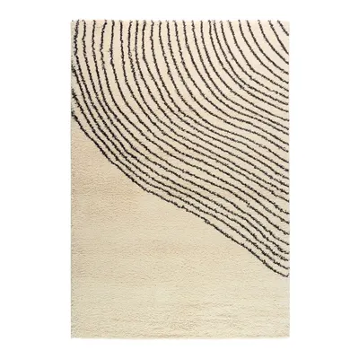 Covor negru/bej 80x150 cm Coastalina – Universal