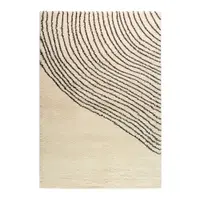 Covor negru/bej 120x180 cm Coastalina – Universal