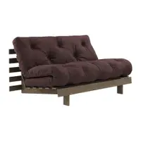 Canapea maro închis extensibilă 160 cm Roots – Karup Design