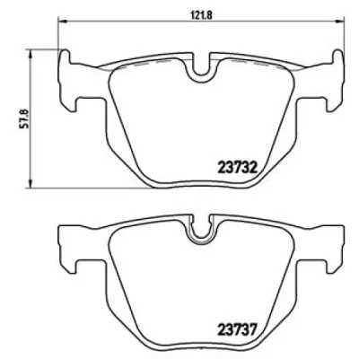Set placute frana, frana disc BREMBO P 06 033X