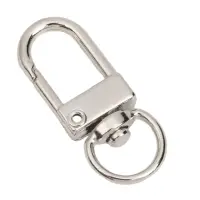 Carabină breloc cu cap rotativ - model 1 argintiu (set 100 buc) - Default Title