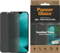 Protector de sticlă PanzerGlass - Privacy UWF, iPhone 14 Plus/13 Pro Max