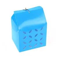 Cutie pătrată perforată - bleu