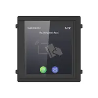 Modul cititor carduri cu display Hikvision DS-KD-TDM, 4 inch, card MF, cod pin, touchscreen