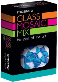 Amestec de mozaic Mosaaro - Albastru, Alb, sclipici albastru