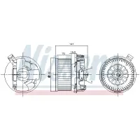 Ventilator, habitaclu NISSENS 87209