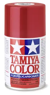 Vopsea spray Tamiya pentru suprafete transparente din policarbonat - PS-15 Metallic Red (100 ml) (TAM86015)