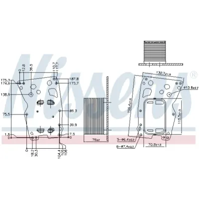 Radiator ulei, ulei motor NISSENS 90907