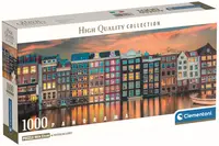 Puzzle panoramic Clementoni din 1000 piese - Amsterdam strălucitor