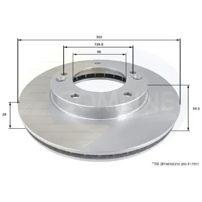 Disc frana COMLINE ADC1051V