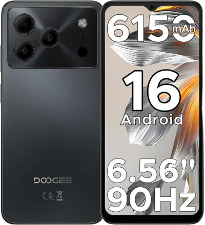Telefon Doogee Note 56 4G Octa-Core 6.56-inch IPS 90Hz 4GB RAM 64GB 6150mAh Android 16 Black