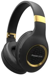 Căști wireless PowerLocus - P4 Plus, negre/ aurii