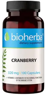 Cranberry, 320 mg, 100 capsule, Bioherba