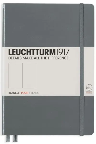 Agenda Leuchtturm1917 Notebook Medium A5 - Gri, pagini punctate