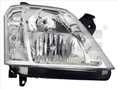 Far dreapta (H1 H7, reglaj electric, fundal cromat) OPEL MERIVA A