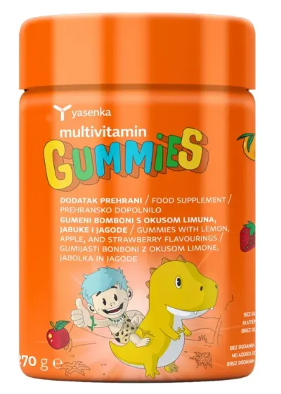 Jeleuri cu 11 vitamine + iod, sustin creșterea sănătoasă și concentrarea la copii peste 3 ani+, 60 jeleuri