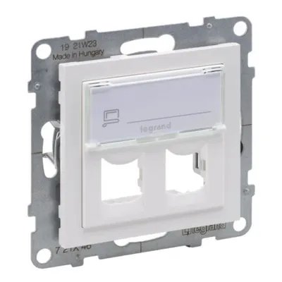 Adaptor Systimax dublu. Alb