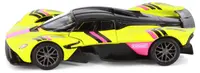 Mașină metalică Kinsmart - Aston Martin Valkyrie Livery Edition, 1:36, galbenă