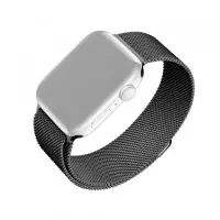 Curea Fixed Mesh pentru Apple Watch 42mm / 41mm / 40mm / 38mm Series, Negru