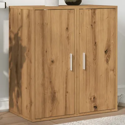 Gossi pantofare 2 buc. stejar artizanal, 32x35x70 cm, lemn prelucrat