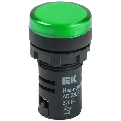 Lampa semnalizare AD22DS(LED)matrix d22mm verde36V AC/DC