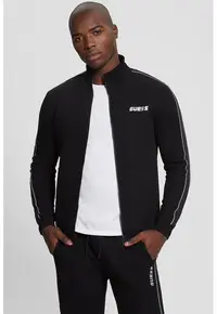 Bluza de trening cu insertii logo - pentru fitness - Negru