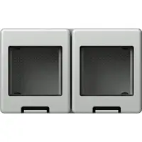 Modul doza montaj Cubo IP55 gri 2x2M, TEM Modul TEM-AQ22GY-U