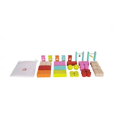 Domino din lemn cu ursuleti Classic World