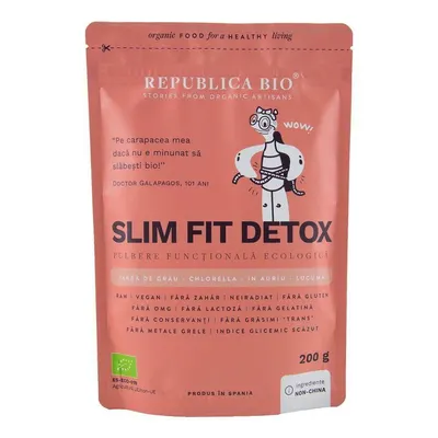 Slim fit detox, pulbere eco, 200g, Republica Bio