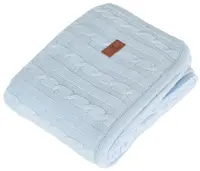 Pătură pentru bebeluși Cangaroo - Sherpy, 75 х 100 cm, albastru