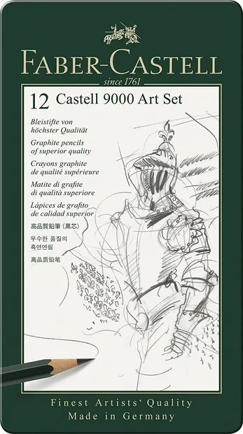 Set de creioane Faber-Castell 9000 - 12 buc.