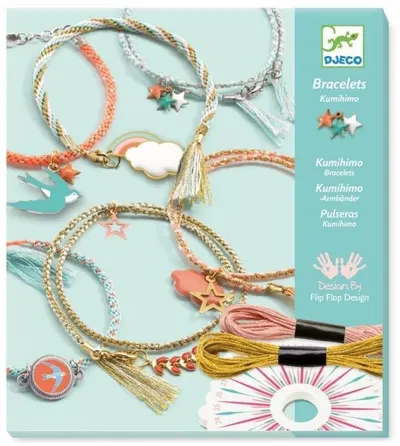 Set creativ Djeco - Fa-ti singura bijuterii, Celeste