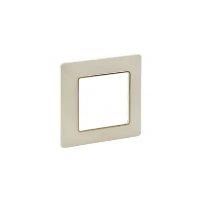 Plate Valena Life - 1 module - ivory/gold