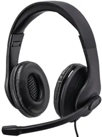 Căști cu microfon Hama - HS-USB300, negre