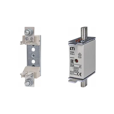 Pachet Protectie Circuit Electric: Soclu Siguranta Fuzibila NH00/NH000 1P (M8)