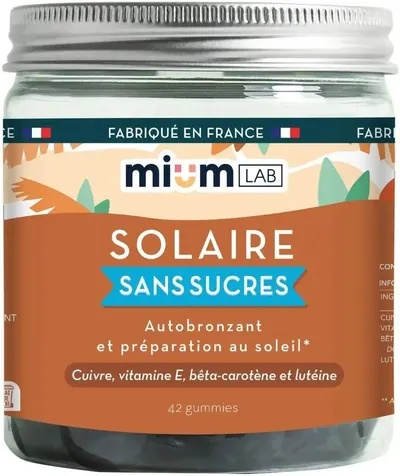Gummies Solaire, 42 drageuri cu jeleu, Mium Lab